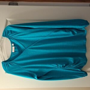 Belle Kim Gravel Top in Teal XL